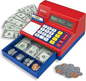 Learning Resources Pretend & Play Calculator Cash Register by Learning Resources - American Made