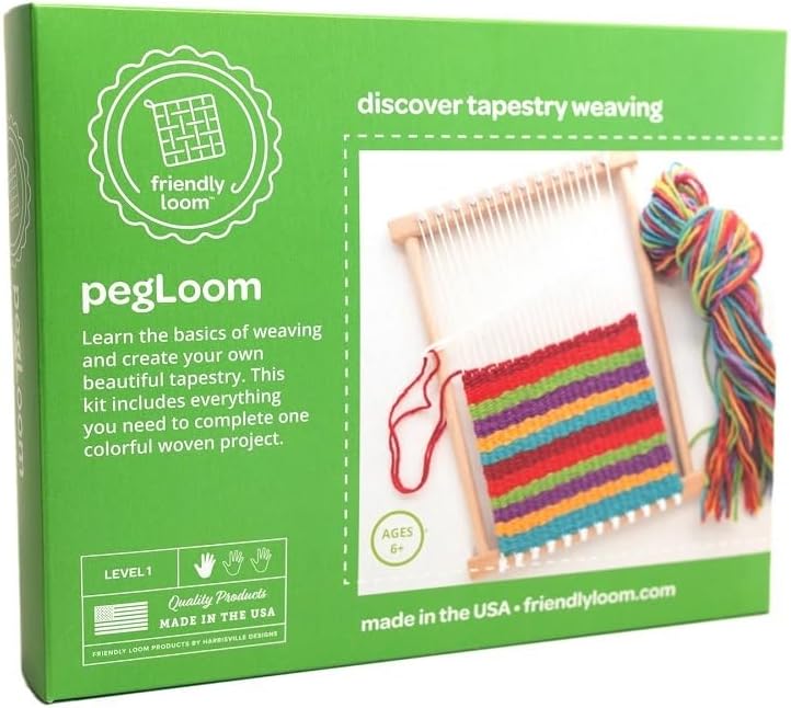 Harrisville Designs Kids Weaving Kit — Beginner's Loom Set with Wool by Harrisville Designs - American Made