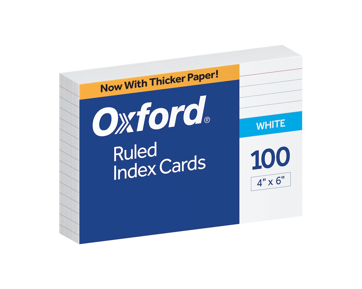 Oxford Index Cards 4x6 Ruled 100-Pack White