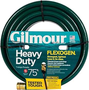 Gilmour Flexogen 3/4 in x 75 ft Garden Hose Green by Gilmour - American Made