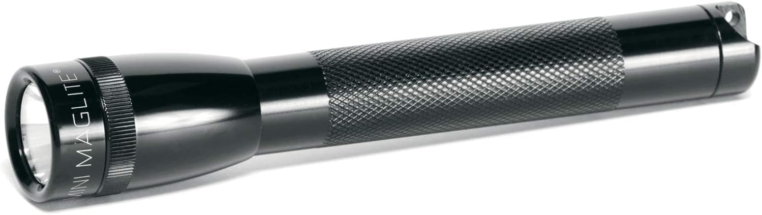 Maglite Mini Incandescent 2-Cell AA Flashlight with Holster Black by Maglite - American Made