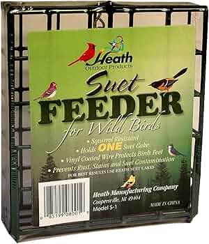 Heath Outdoor Products Suet Cake Bird Food 11oz Original by Heath Outdoor Products - American Made