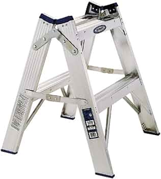 Werner T372 300-Pound Duty Rating Aluminum Twin Stepladder — 2-Foot by Werner Enterprises - American Made