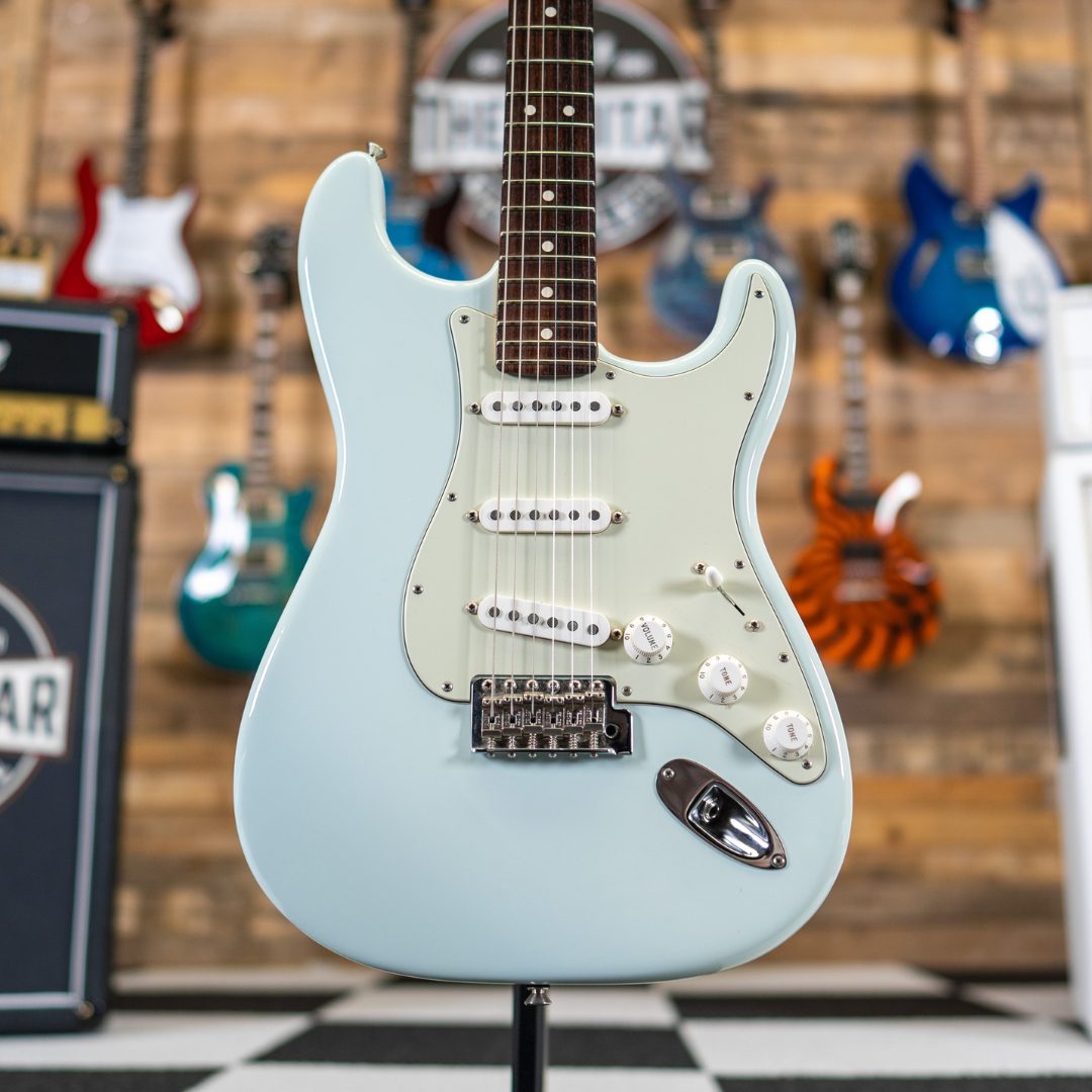 Fender American Performer Stratocaster Electric Guitar Satin Sonic Blue by Fender - American Made