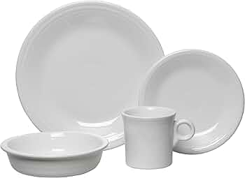 Fiesta 4-Piece Classic Rim Place Setting, White