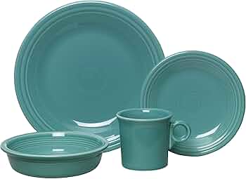Fiesta 4-Piece Dinnerware Place Setting Turquoise