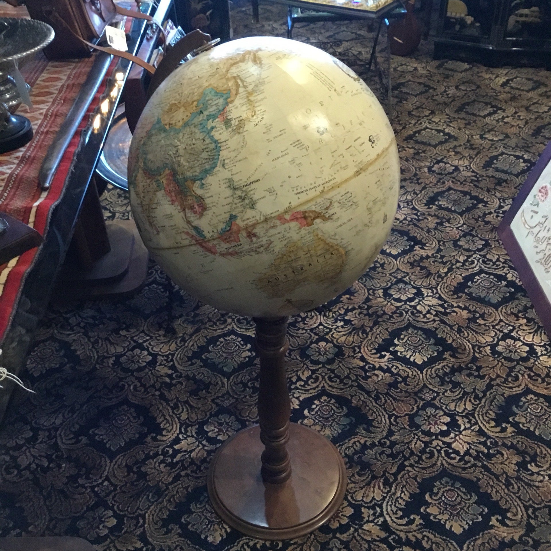 Replogle Globes Antique 16-Inch Floor Globe by Replogle Globes - American Made