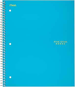 Five Star Spiral Notebook 1 Subject College Ruled 100 Sheets by Five Star - American Made