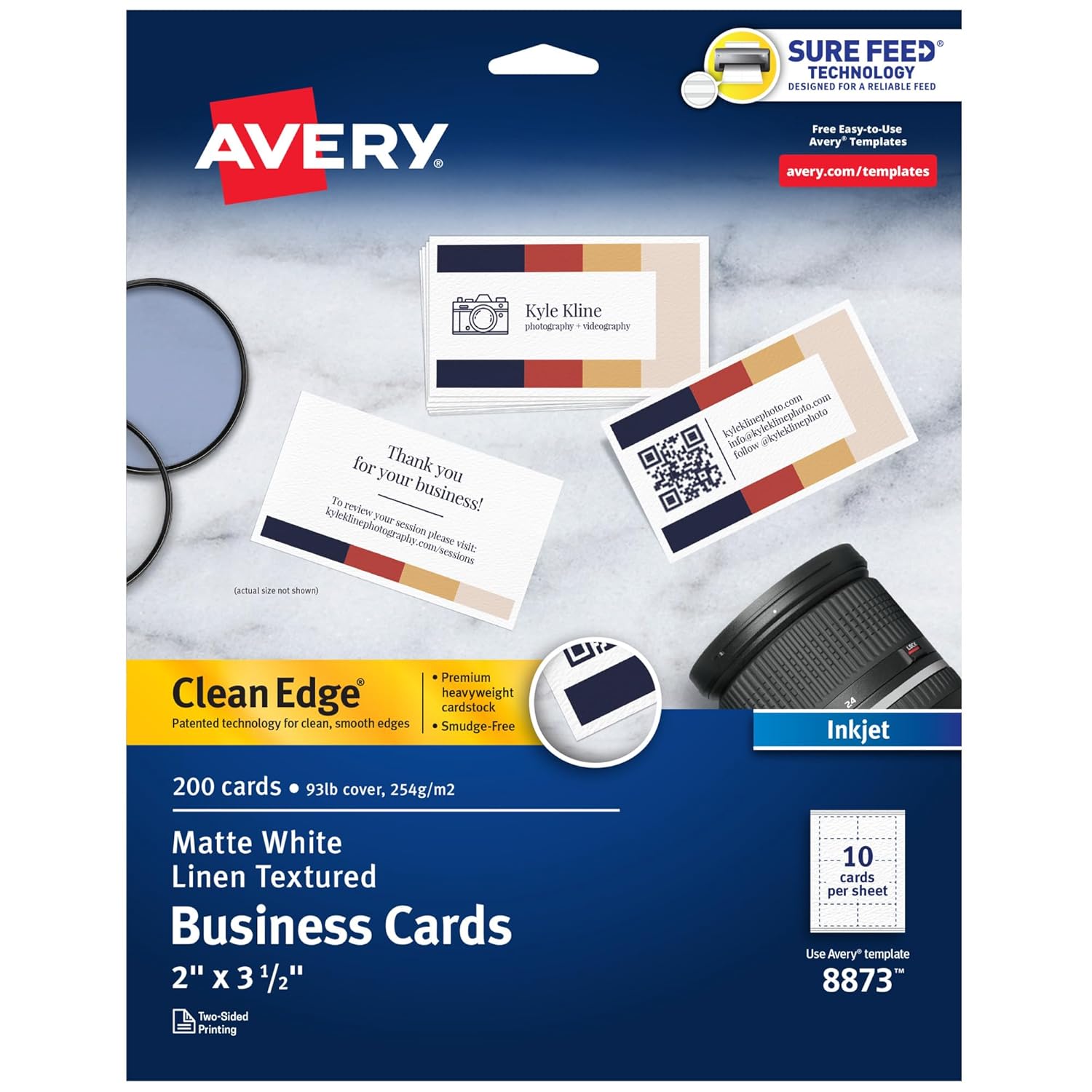Avery Printable Business Cards 200-Count by Avery - American Made