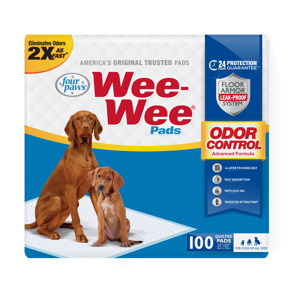 Four Paws Wee-Wee Pads Training Pads for Dogs 100-Count by Four Paws - American Made