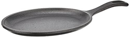 Lodge Pre-Seasoned Cast Iron Oval Fajita Pan, 10 x 7.5 Inches by Lodge Cast Iron - American Made