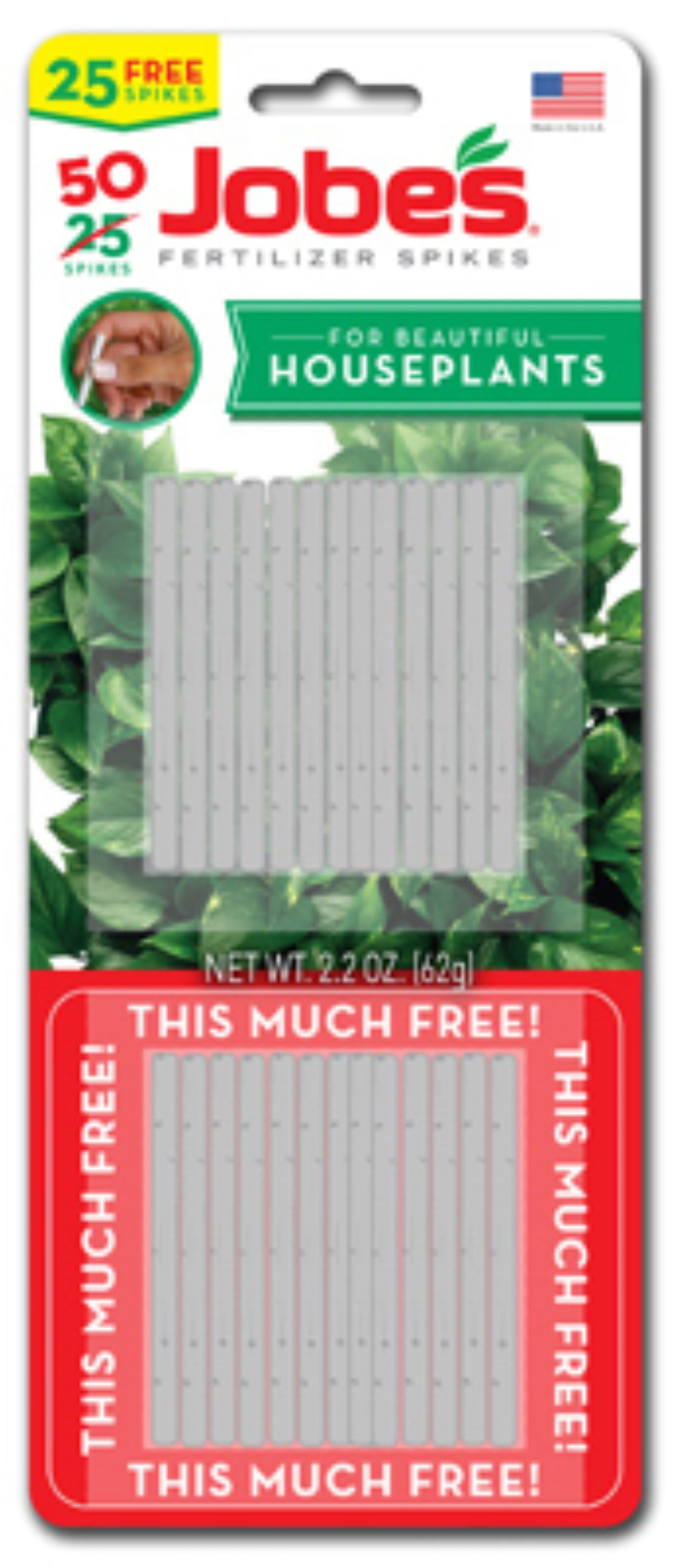 Jobe's Fertilizer Spikes for Houseplants 50-Count