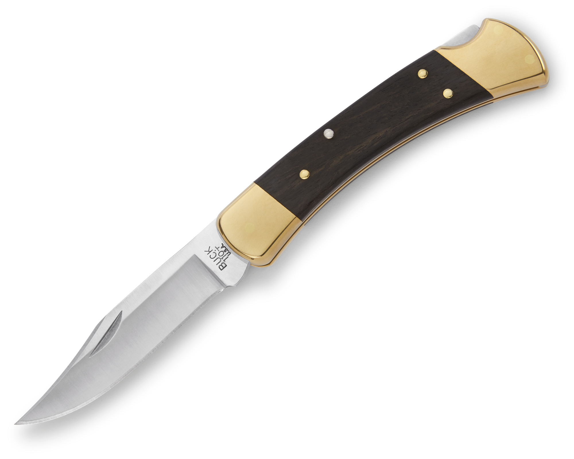Buck Knives 110 Famous Folding Hunter Knife with Leather Sheath by Buck Knives - American Made