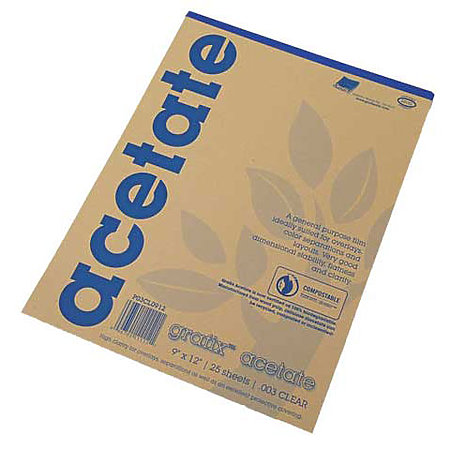 Grafix Craft Acetate Film 0.005 Clear 50-Sheet by Grafix - American Made