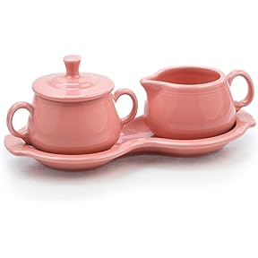 Fiesta Sugar and Cream Tray Set, Rose
