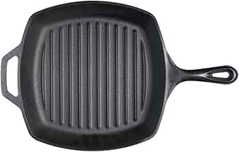 Lodge 10.5-Inch Cast Iron Square Grill Pan