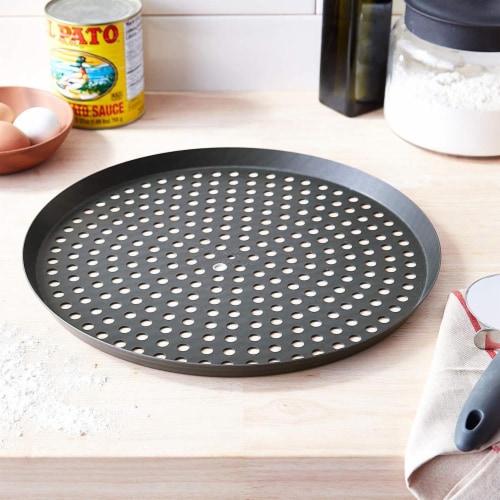 LloydPans 12-Inch Round Pizza Pan with Perforations by LloydPans - American Made