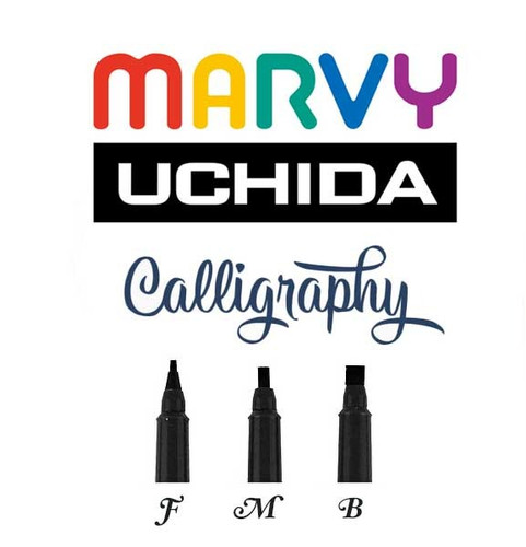 Uchida Marvy Extra Fine Point Calligraphy Pen Set by Uchida of America - American Made