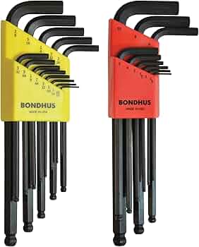 Bondhus 20199 Balldriver L-Wrench Double Pack SAE and Metric