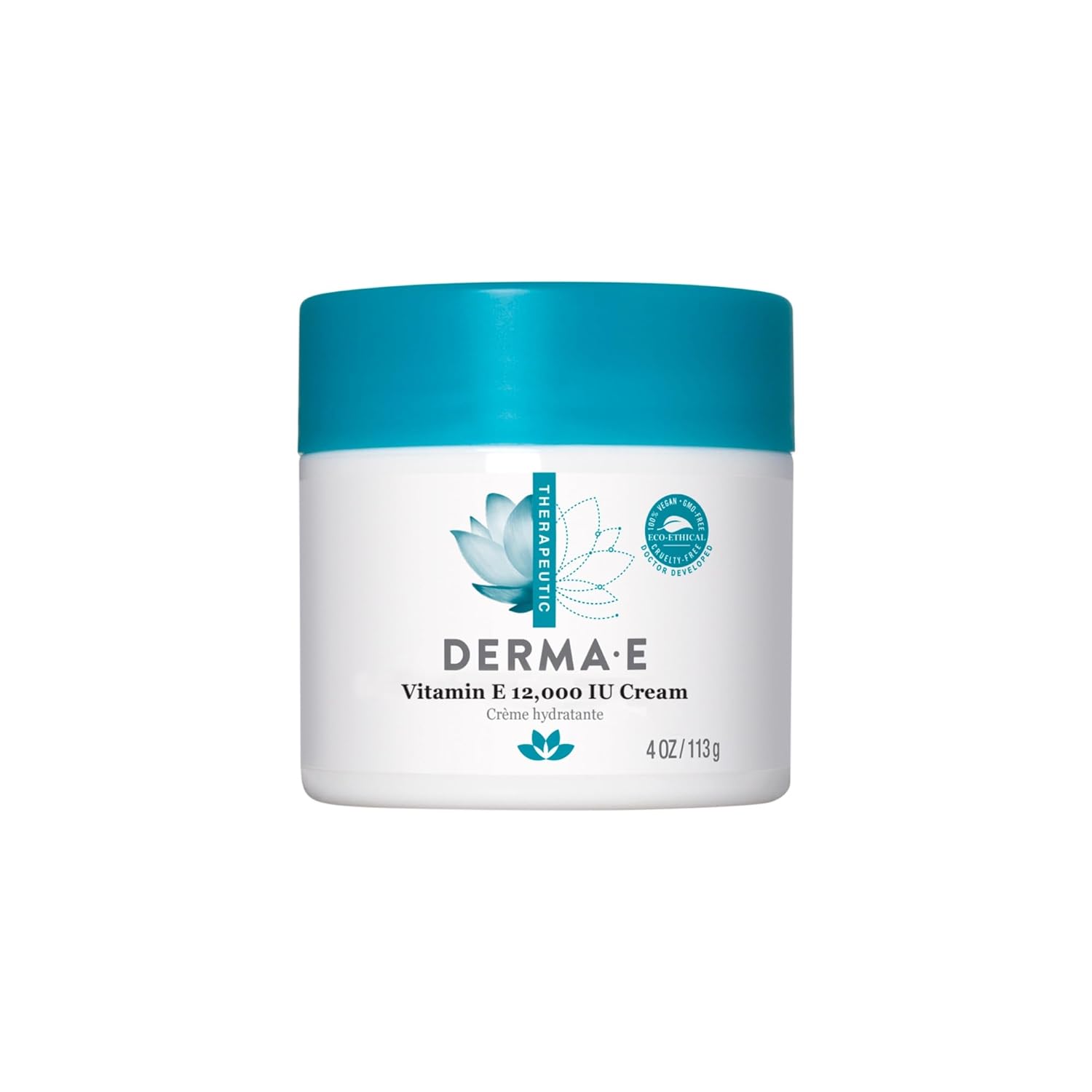 Derma E Vitamin E 12000 IU Moisturizing Cream 4oz Face and Body by Derma E - American Made
