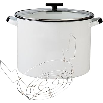Granite Ware Enamel-on-Steel 21.5 Quart Water Bath Canner with Rack by Granite Ware - American Made