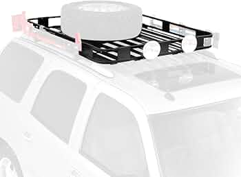 Surco Safari Roof Rack 50" x 60" — Black Aluminum Cargo Rack for Full-Size Vans by Surco Products - American Made