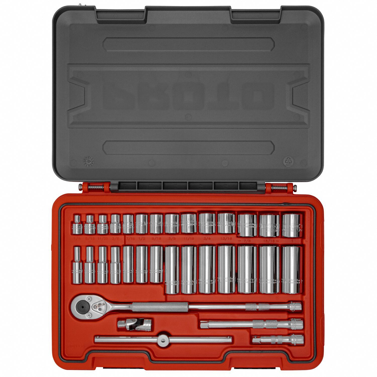 Proto J5347 Socket Set 34-Piece 3/8 Drive by Proto Tools - American Made
