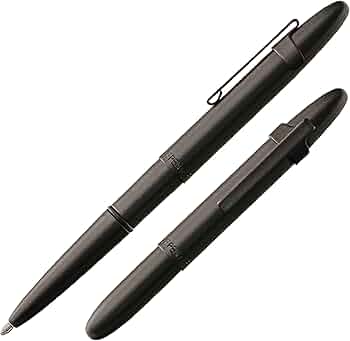 Fisher Space Pen Bullet Pen 400BKSS Matte Black with Clip by Fisher Space Pen - American Made
