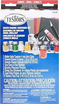 Testors Gloss Finish Enamel Paint Set 9161 for Models
