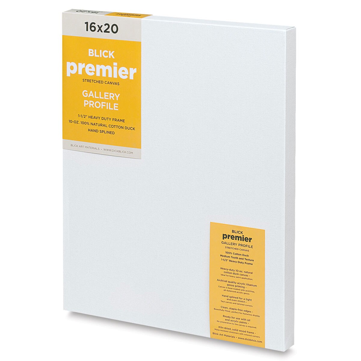 Blick Premier Stretched Canvas 16 by 20 Inch by Blick Art Materials - American Made