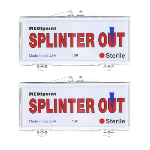 Splinter Out Splinter Remover 10 Count (Pack of 2) | Fast, Painless Splinter Removal | Essential First Aid for by Medipoint - American Made