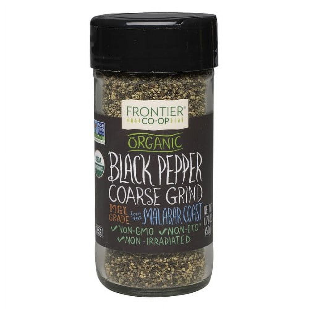Frontier Co-op Organic Black Pepper Ground 1.76 oz by Frontier Co-op - American Made