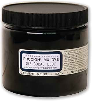 Jacquard Procion MX Fiber Reactive Dye Cobalt Blue 8 oz by Jacquard Products - American Made