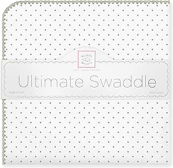 SwaddleDesigns Stroller Blanket Cotton Flannel Blue Mod Circles by SwaddleDesigns - American Made