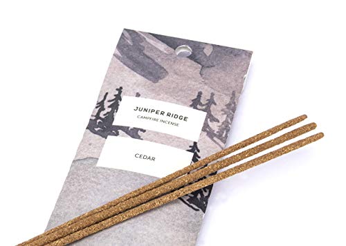 Juniper Ridge All-Natural Aromatic Campfire Incense - Long-Lasting Bamboo Sticks - Aromatherapy & Meditation T