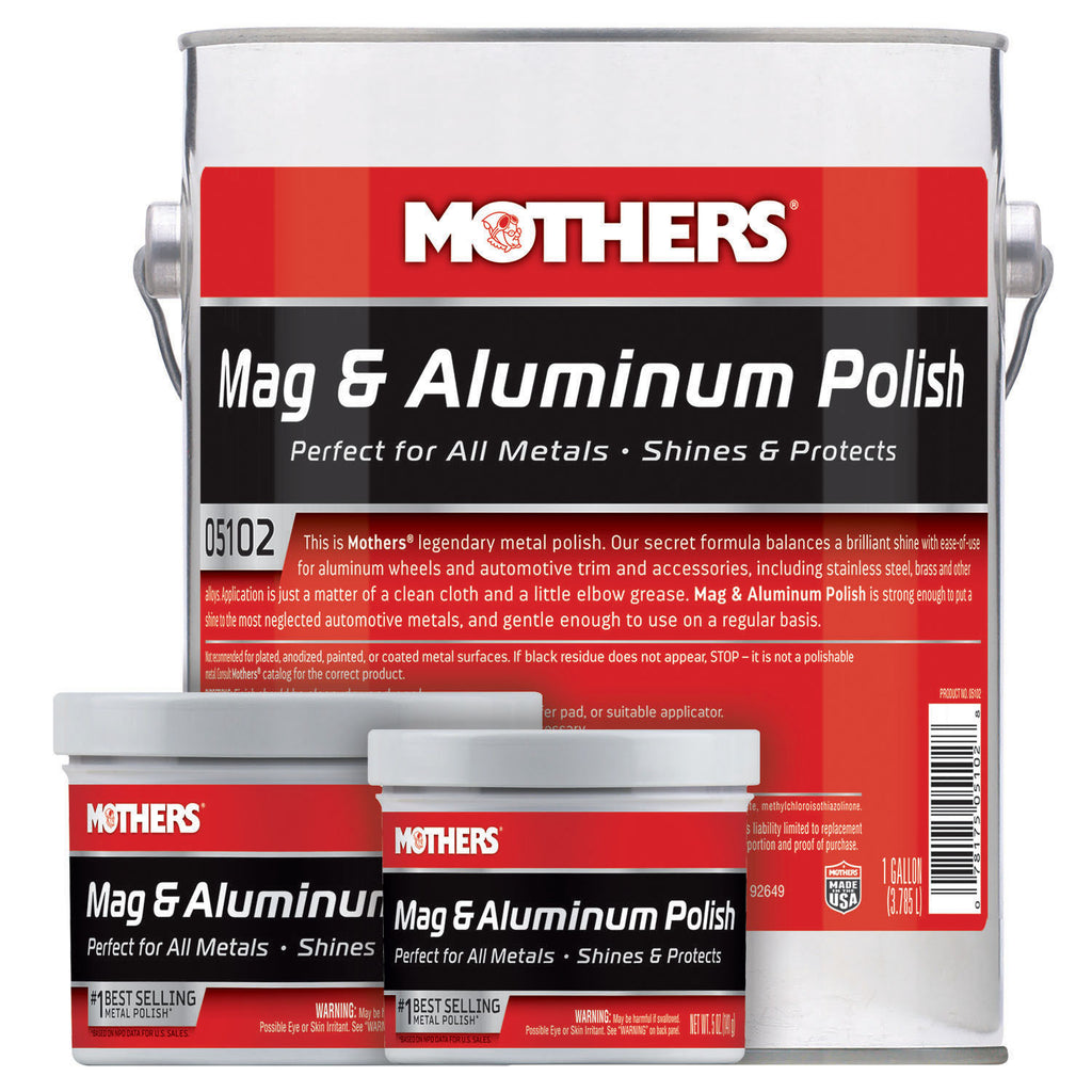 Mothers 06024 Mag & Aluminum Polish by Mothers Polishes - American Made