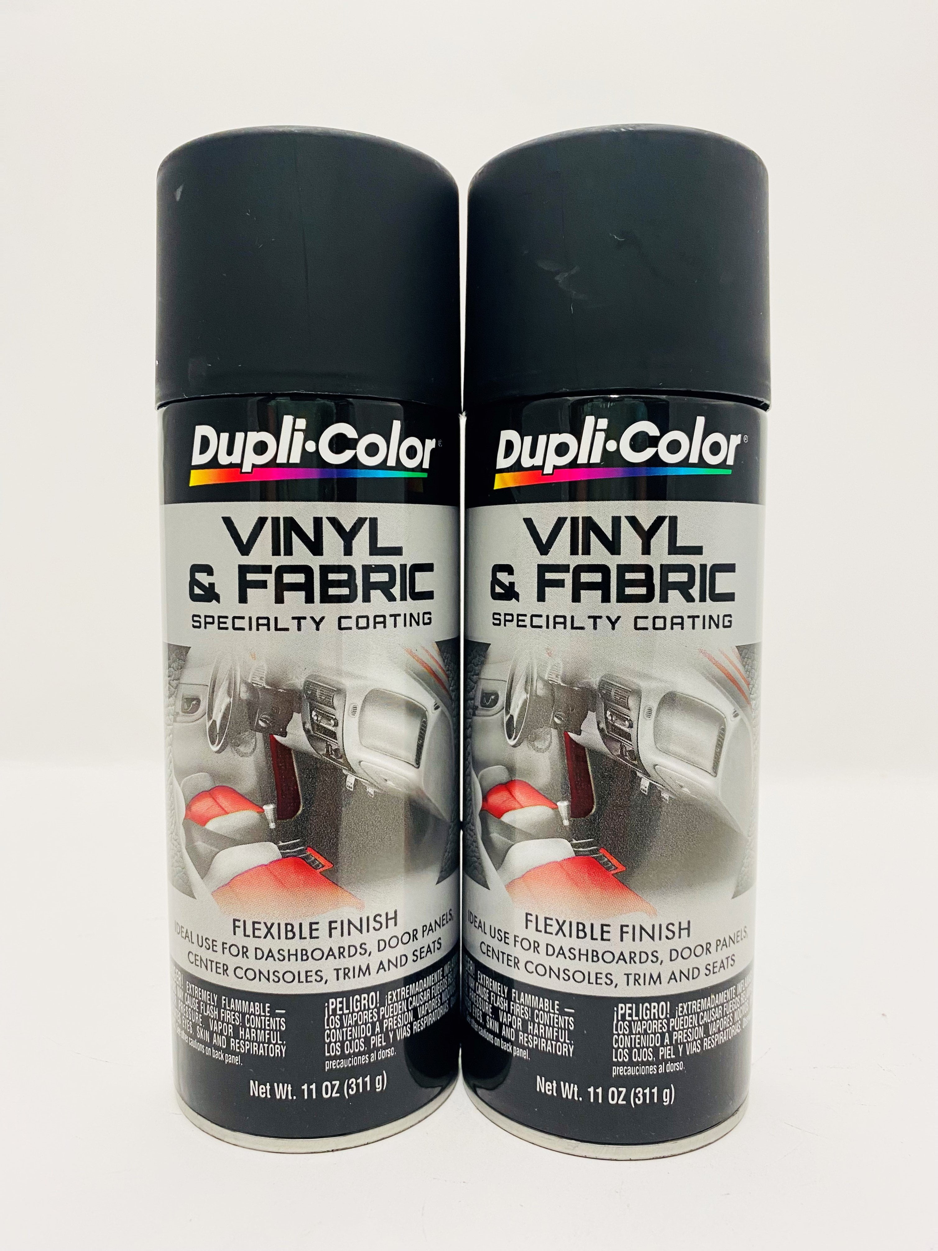 Dupli-Color Flat Black Vinyl and Fabric Spray 11 oz by Dupli-Color - American Made