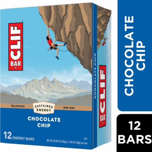 Clif Bar Energy Bars Chocolate Chip 12-Pack by Clif Bar - American Made