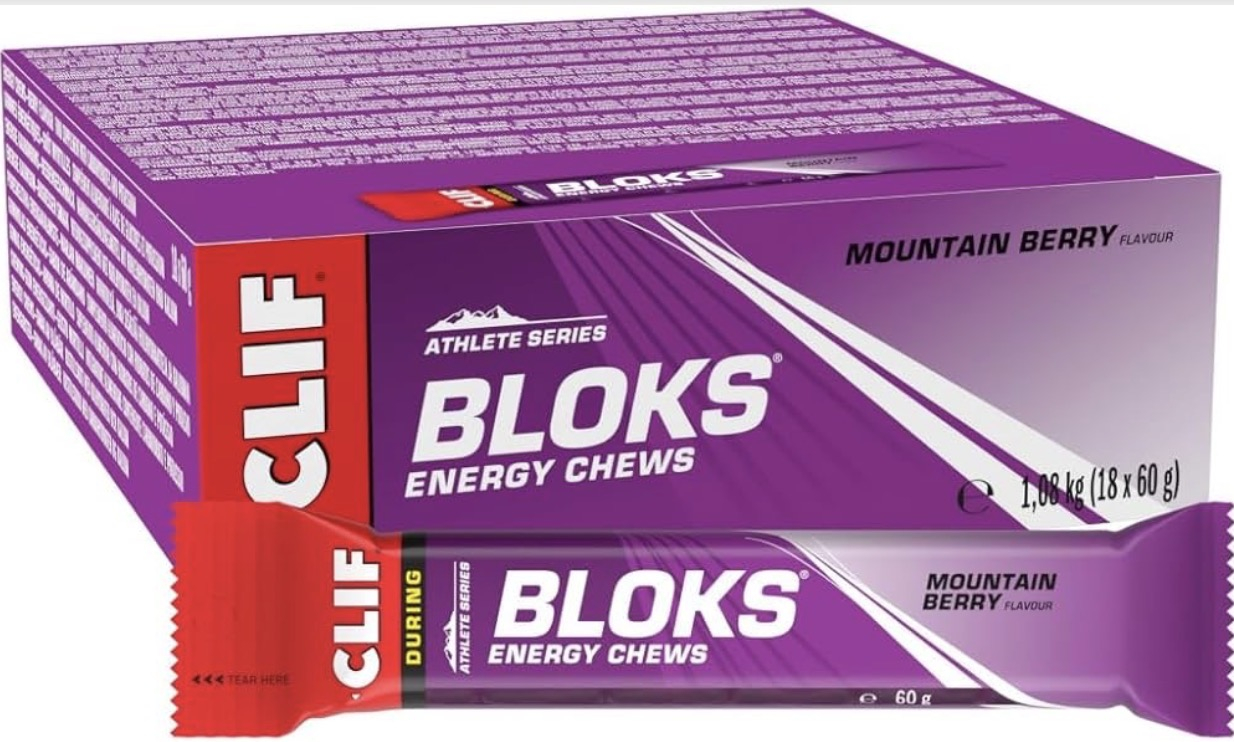 Clif Bloks Energy Chews Mountain Berry 60g by Clif Bar - American Made