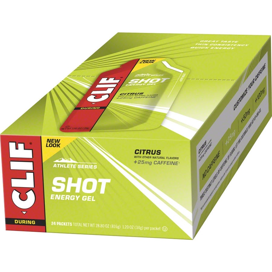 Clif Shot Energy Gel Vanilla 24-Pack by Clif Bar - American Made