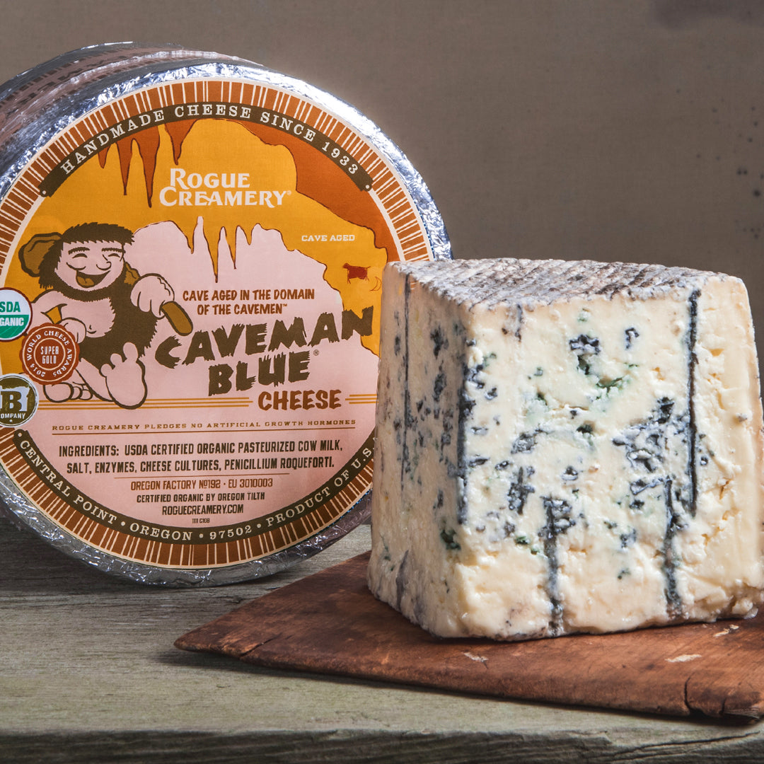 Rogue Creamery Caveman Blue Cave-Aged Cheese 5 oz by Rogue Creamery - American Made