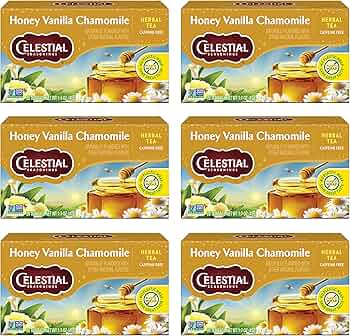 Celestial Seasonings Honey Vanilla Chamomile 20-Count 6-Pack by Celestial Seasonings - American Made