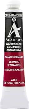 Grumbacher Academy Watercolor Alizarin Crimson
