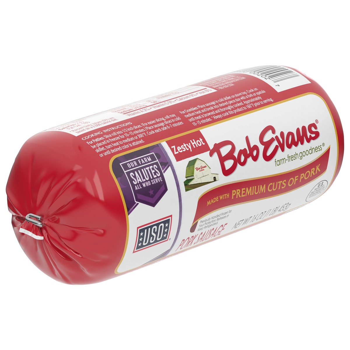 Bob Evans Zesty Hot Pork Sausage Roll 16 oz by Bob Evans Farms - American Made