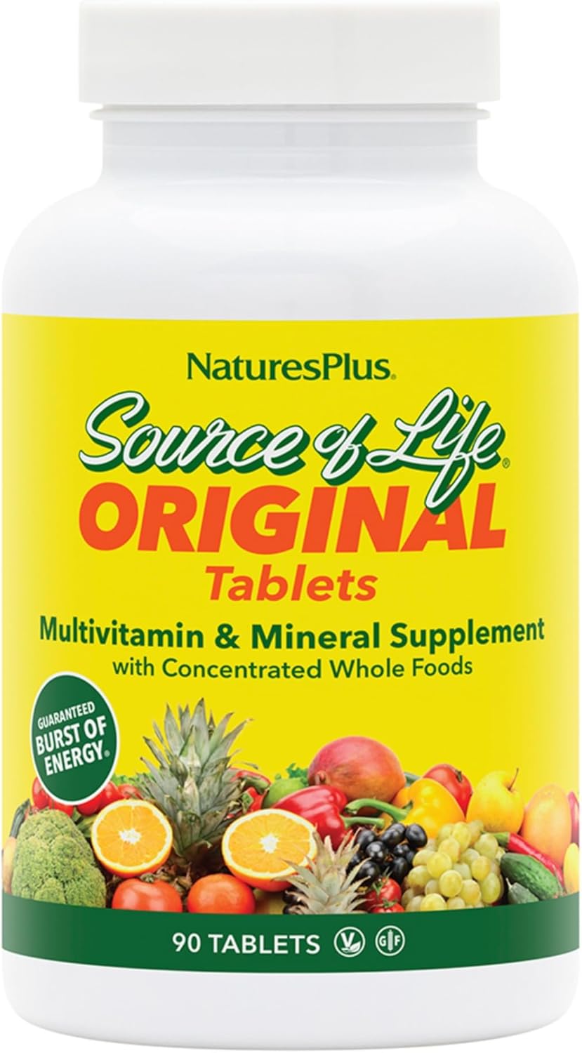 Nature's Plus Source of Life Adult Multivitamin 90 Tablets by Natures Plus - American Made