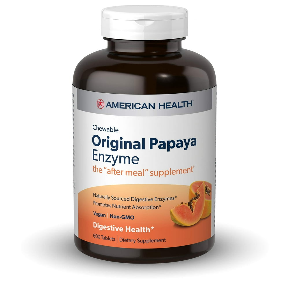 American Health Original Papaya Enzyme Chewable 600 Count by American Health - American Made