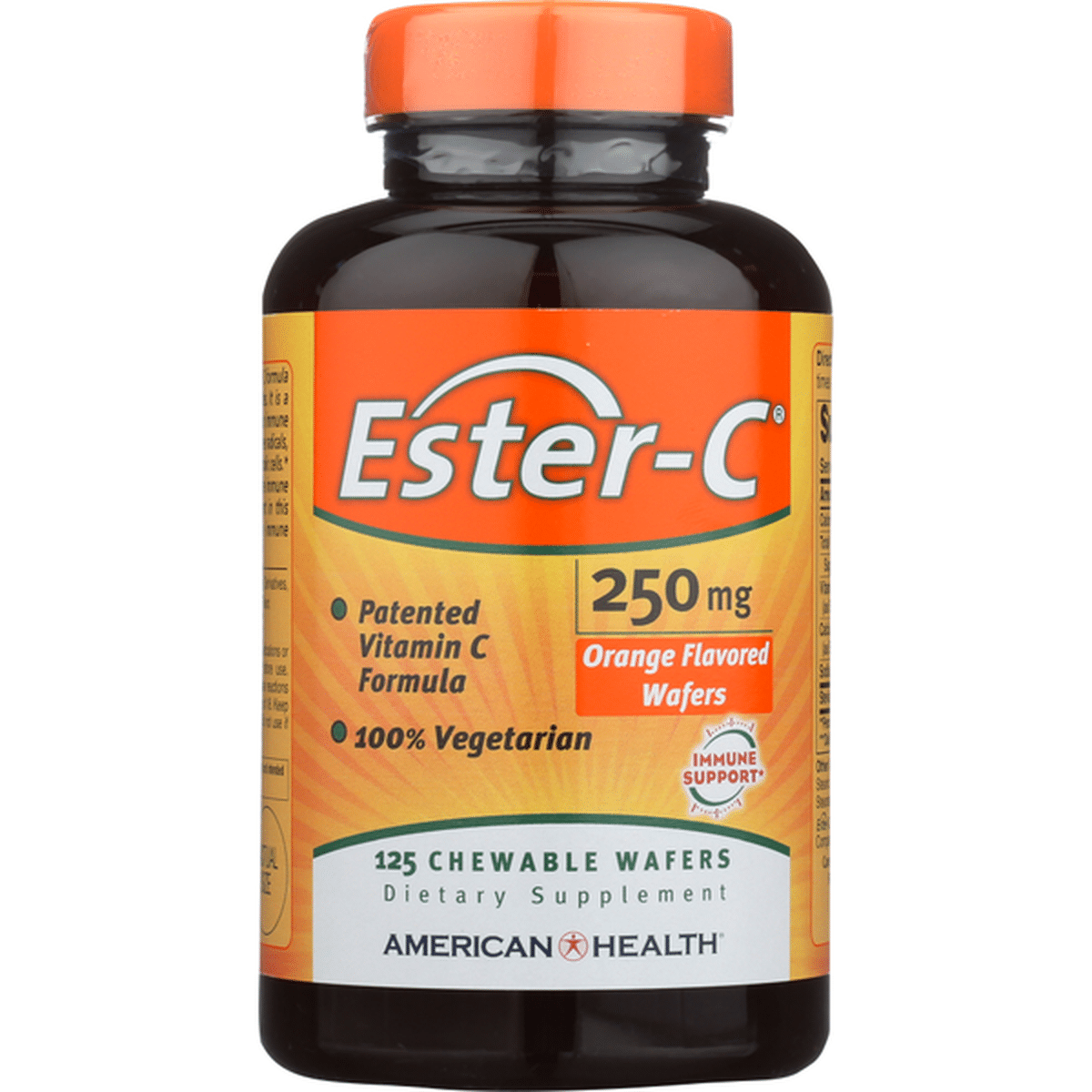American Health Chewable Ester-C 250 mg Orange 125 Count by American Health - American Made