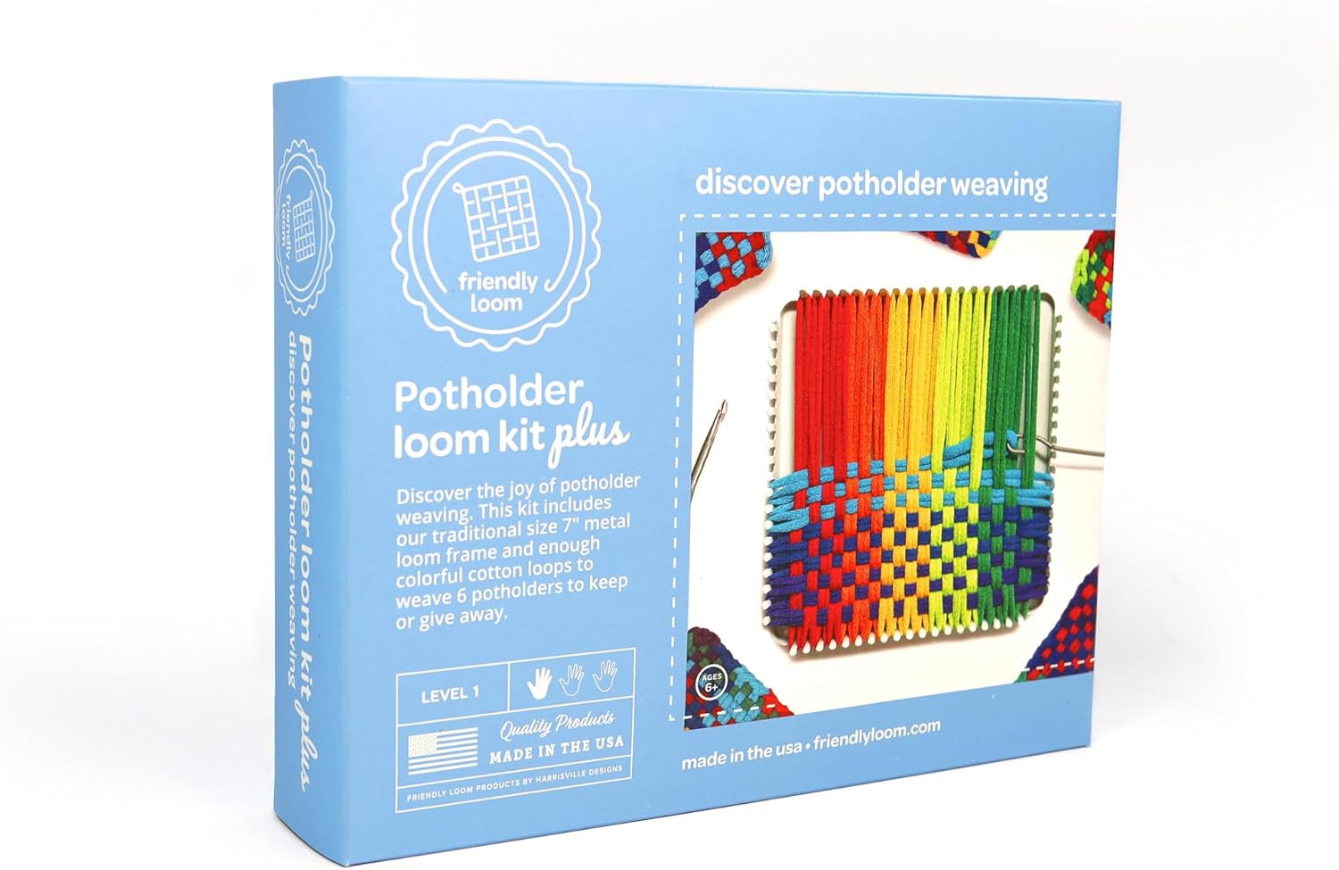 Harrisville Designs Friendly Loom — Potholder Loom 7-inch by Harrisville Designs - American Made