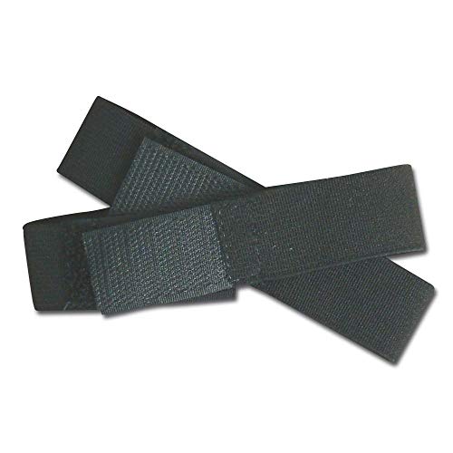Raine Black Boot Blousers - Military Boot Straps & Bands - Tuck Tight Strips - 1 Inch Wide