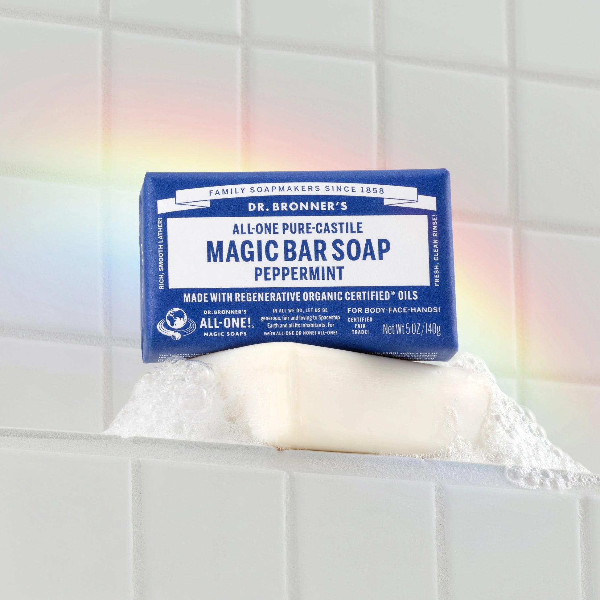 Dr. Bronner's Pure-Castile Bar Soap Peppermint